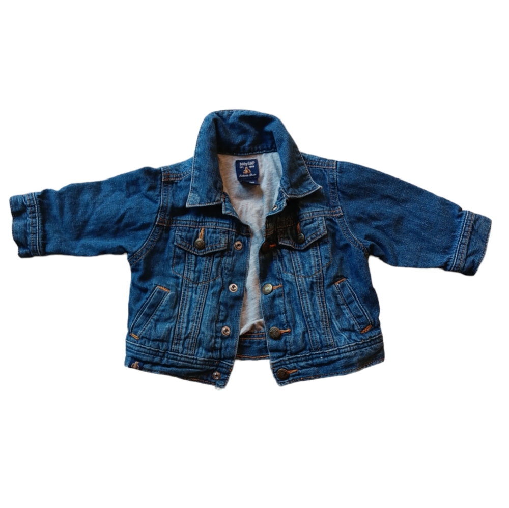 Baby Gap denim lined jacket, 6-12 months